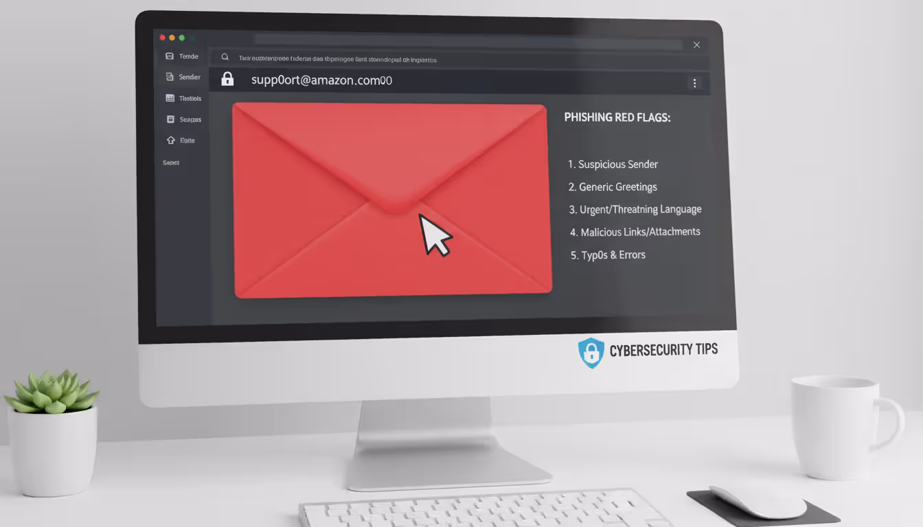 Suspicious email with spoofed sender address in inbox